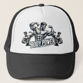 Body Power Gym Muskel Fitness Trucker Hut Truckerkappe