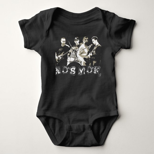 Body schwarzes Baby - NoSMoK Strampler (Vorderseite)