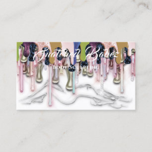 Body Sculpting Beauty Custom Logo Massage Tropfen Visitenkarte