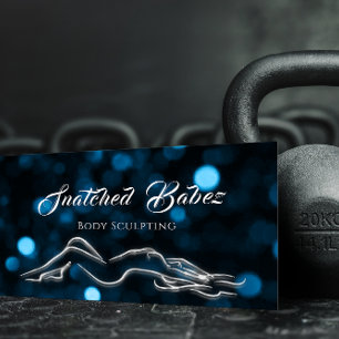 Body Sculpting Beauty Gold Logo Massage Studio Visitenkarte