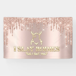 Body Sculpting Beauty Logo Glitzer Gold Logo Busi Banner