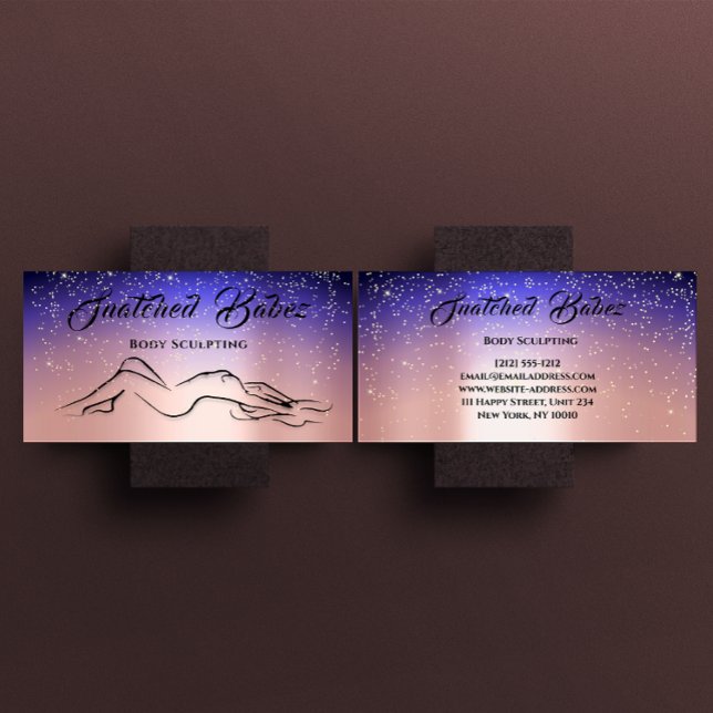 Body Sculpting Beauty Logo Massage Wellness-Center Visitenkarte (Von Creator hochgeladen)