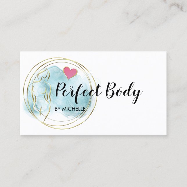 Body Sculpting Fitness Linergie Waist Trainer Busi Visitenkarte (Vorderseite)