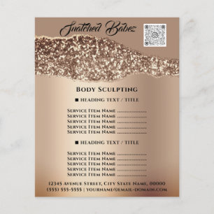 Body Sculpting Gebäude Schönheitssalon QR CODE Flyer