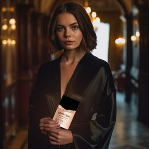 Body Sculpting Logo Gold WELLNESS-CENTER Rose Blac Visitenkarte