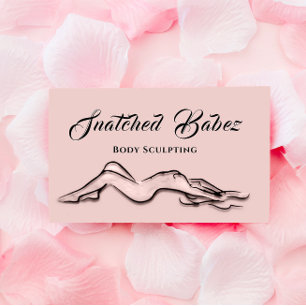 Body Sculpting Schönheitssymbole Massage QRCODE B Visitenkarte