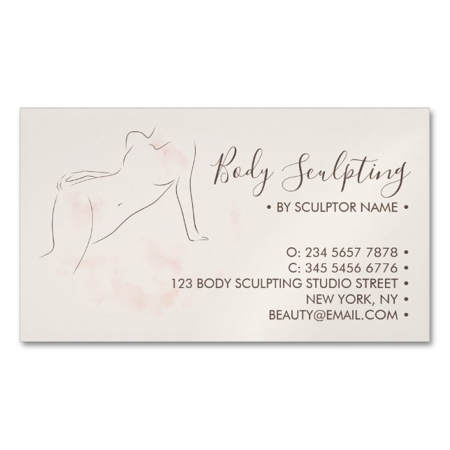 Body sculpting Treatment Care Magnetische Visitenkarte (Vorderseite)
