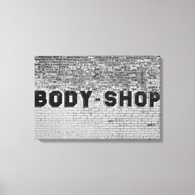 Body Shop Leinwanddruck (Vorderseite)
