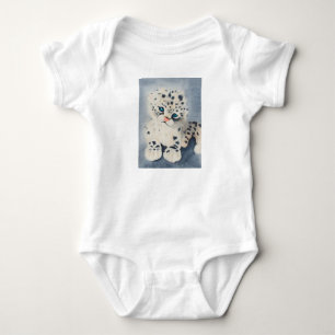 Body Snow Leopard for a baby Strampler