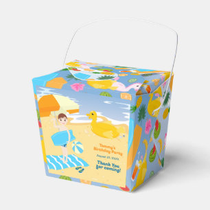 Bodyboard-Junge lustige Strand-Geburtstagsfeier Geschenkschachtel