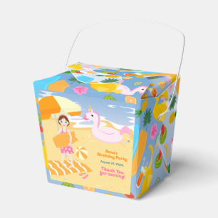 Bodyboard-Mädchen lustige Strand-Geburtstagsfeier Geschenkschachtel