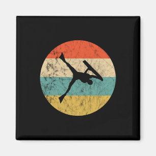 Bodyboarder Vintage Retro Sonnenuntergang Surfen B Magnet
