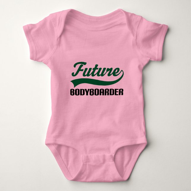 Bodyboarder (Zukunft) Baby Strampler (Vorderseite)