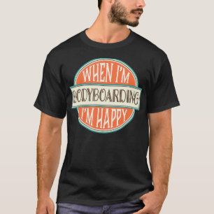Bodyboarding Summer Beach Fun Vintages Geschenk T-Shirt