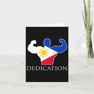 Bodybuilde der philippinischen Flagge Karte