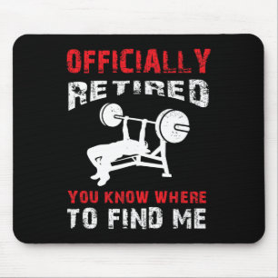 Bodybuilder Altersvorsorge Geschenk Ermüdete Bodyb Mousepad