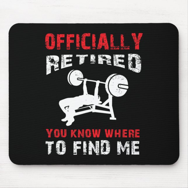 Bodybuilder Altersvorsorge Geschenk Ermüdete Bodyb Mousepad (Vorne)