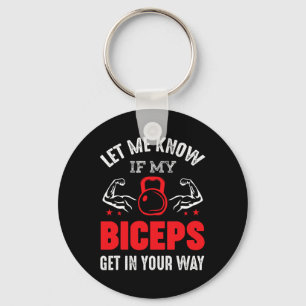 Bodybuilder Biceps Gym Fitness Workout Motivation Schlüsselanhänger