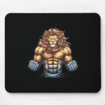 Bodybuilder Lion Lover Gym Wear Fitness Workout Bo Mousepad<br><div class="desc">Bodybuilder Lion Lover Gym Wear Fitness Workout Bodybuilding 2</div>