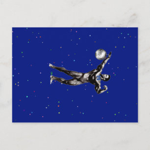 Bodybuilder mag Disco Postkarte