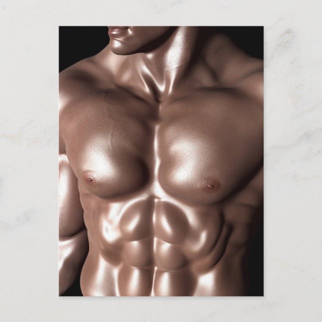 BODYBUILDER MUSCLE MAN POSTCARD POSTKARTE (Vorderseite)