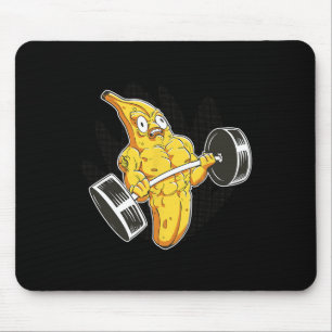 Bodybuilder Nana hebt Gewichte Lustiger Bodybuildi Mousepad