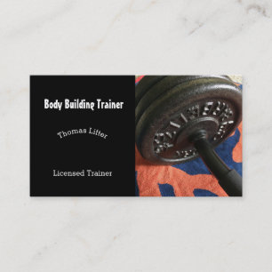 Bodybuilder-Personaltrainer Visitenkarte