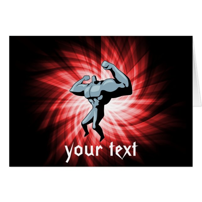 Bodybuilder; rot (Vorderseite (Horizontal))