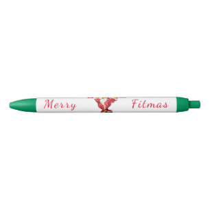 Bodybuilder Santa Funny Christmas Pen Kugelschreiber