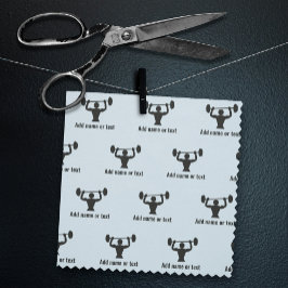 Bodybuilder starke Typ mit eigenem Text in beliebi Stoff