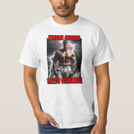 Bodybuilder und Sturm T-Shirt