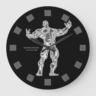 Bodybuilder Wall Clock Große Wanduhr