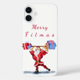 Bodybuilder Weihnachts iPhone Case