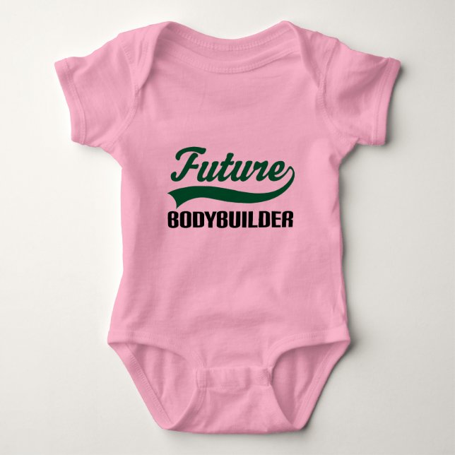 Bodybuilder (Zukunft) Baby Strampler (Vorderseite)
