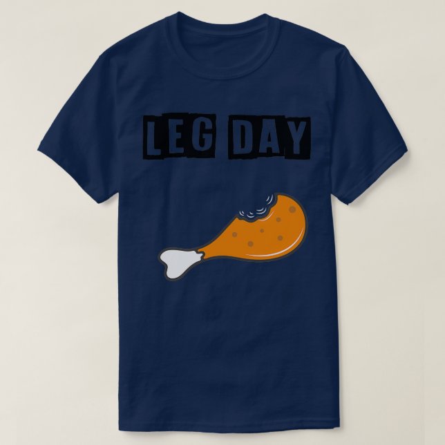 Bodybuilding am Leg Day 2 T-Shirt (Design vorne)