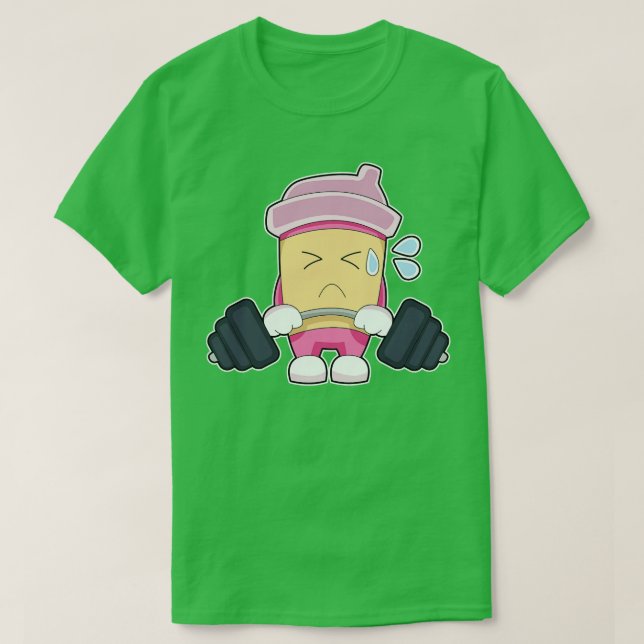 Bodybuilding Barbell T-Shirt (Design vorne)