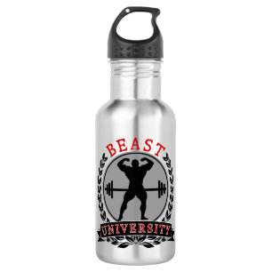 Bodybuilding Beast University Water Flasche Edelstahlflasche
