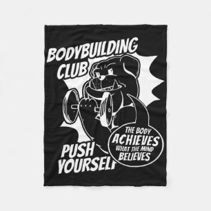 Bodybuilding Club Sich selbst das Leibe erreicht Fleecedecke