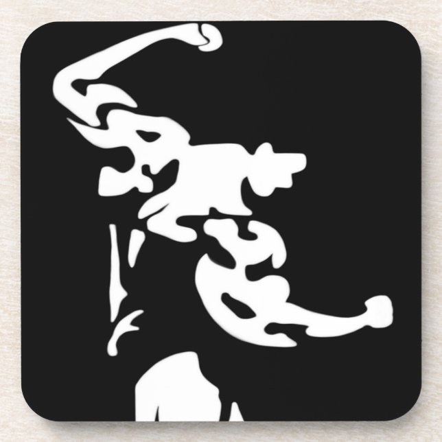 Bodybuilding Cork Untersetzer (Vorderseite)