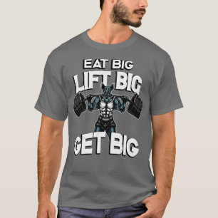 Bodybuilding Essen Big Lift Big Get Big Rhino T-Shirt