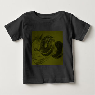 Bodybuilding-Fitness-Bleistiftskizze Baby T-shirt