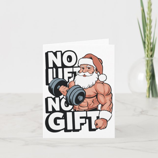 Bodybuilding Fitness Gym Weihnachtsgeschenke für B Karte (Vorderseite)