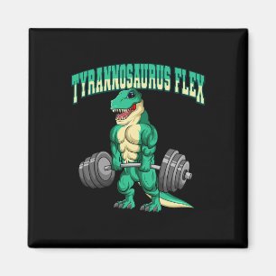 Bodybuilding Fitness Tyrannosaurus Flex Dinosaur D Magnet
