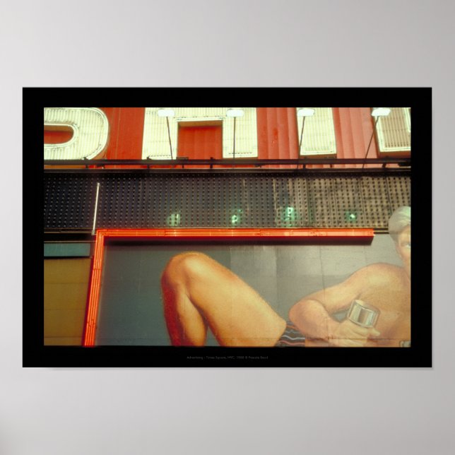Bodybuilding Fitness Werbung Time Square NYC 2 Poster (Vorne)