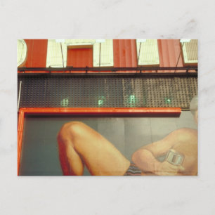 Bodybuilding Fitness Werbung Time Square NYC Postkarte