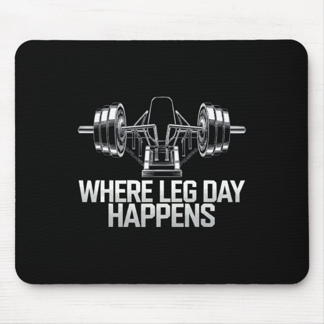 Bodybuilding-Fitness-Workout-Gy Mousepad (Vorne)