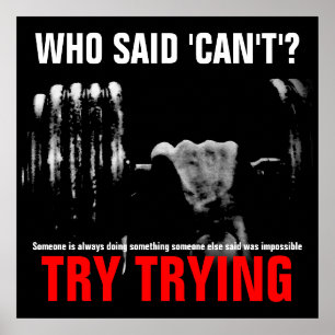 Bodybuilding Fitness Zitat Erfolg Poster drucken