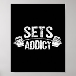 Bodybuilding Fitnessstudio Fitness Workout Hebelie Poster