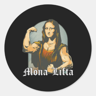 Bodybuilding für das Gewichtstraining Parody-Fitne Runder Aufkleber