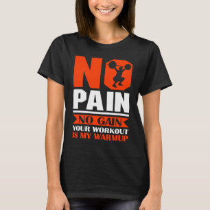 Bodybuilding für die sportliche Fitness trainieren T-Shirt